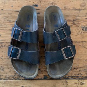 Birkenstock Arizona Oiled Leather Sandal in Habana